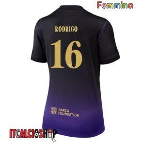 Barcelona Rodri Hernandez #16 Seconda Maglia Femmina 2026-27 Manica Corta